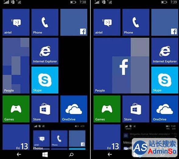 微软官方文档：Windows10 Mobile开始屏幕上或将出现4x4特大动态磁贴